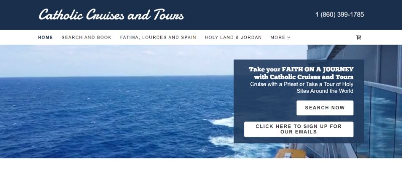 Catholic Cruise And Tour Website