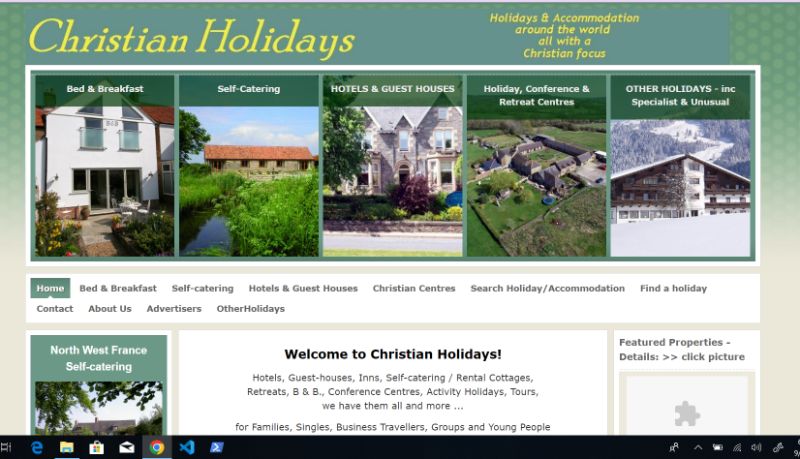 How to Find Christian Vacation Rentals 7 Screenshoot Of Christians holidays Website