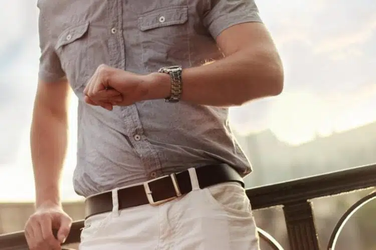 Man Wearing Wrist Watch