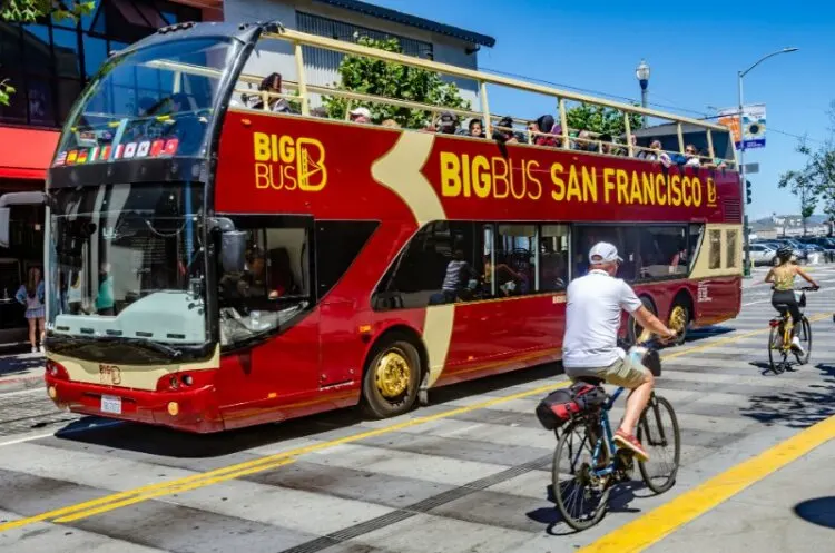 A Big Bus Tours hop-on hop-off tour bus