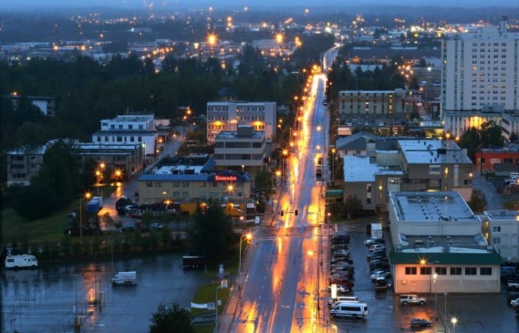 Anchorage Downtown Aerial View