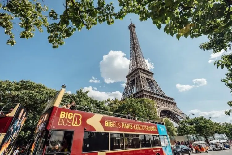 Bus of Big Bus Paris Hop-On Hop-Off Tour