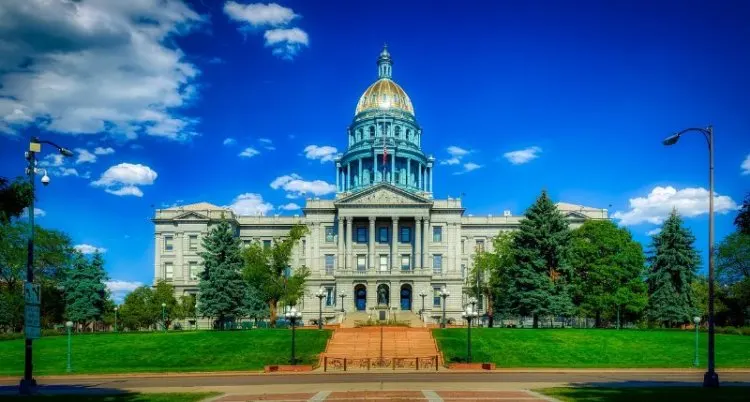 Colorado State Capitol and Skyline