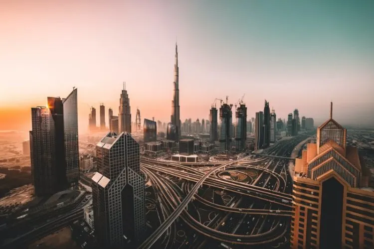 Dubai Sunset Scenery