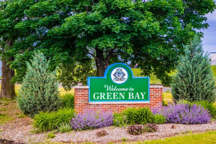 Green bay welcome sign