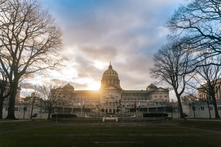 Capital at sunrise