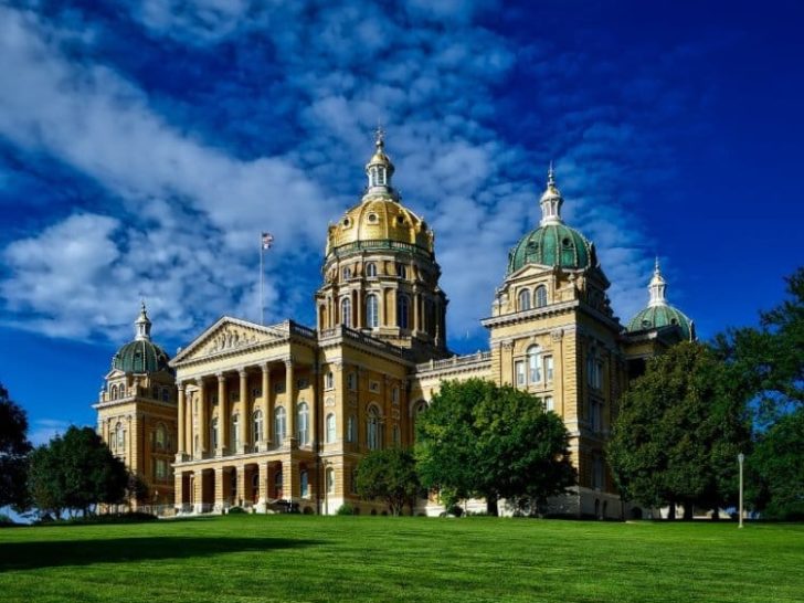 Iowa State Capitol and Skyline