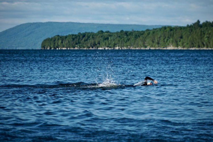 Swimming in Lake Champlain
