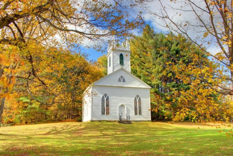 New England Church and Fall