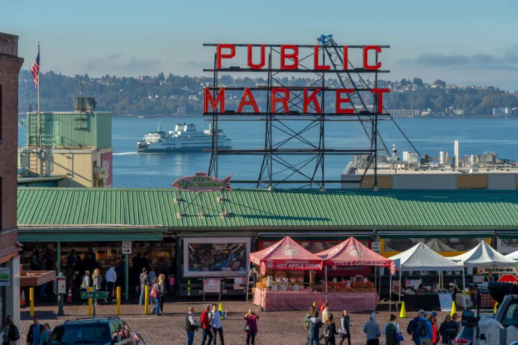 Front of Pike Place Market Public Market