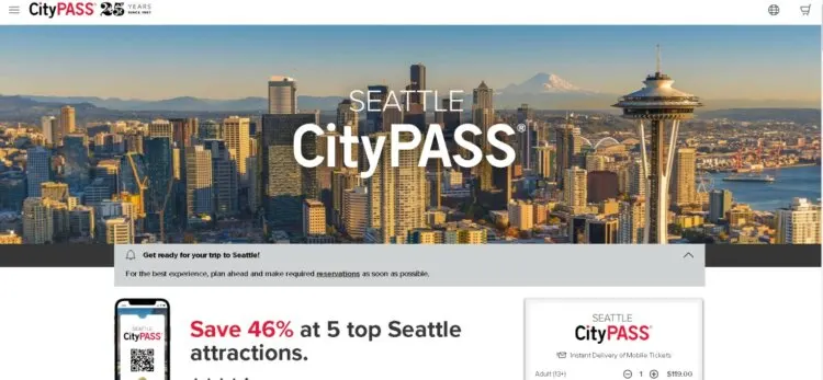 Seattle CityPASS Homepage