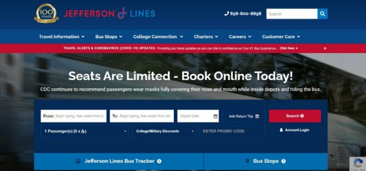 Jefferson Lines Website