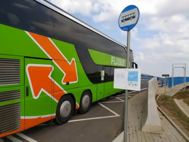 Flixbus Parked by the road