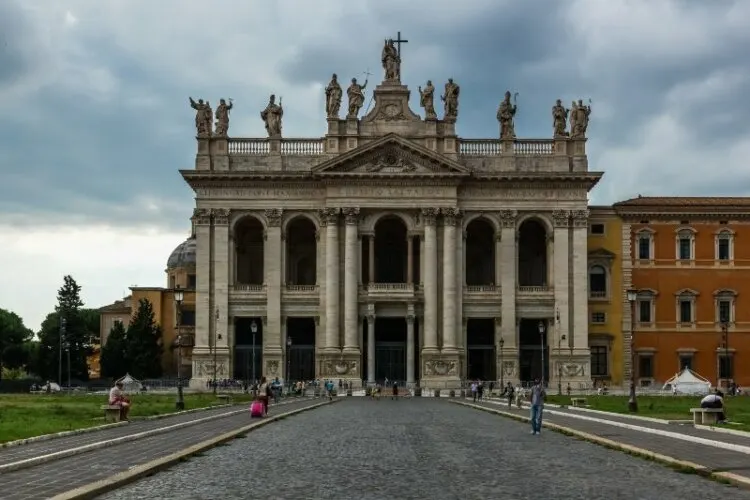 Front view of Archbasilica of Saint John Lateran, Rome