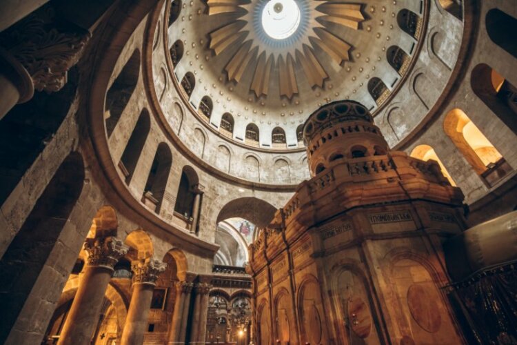 Interior of Church of the Holy Sepulchre