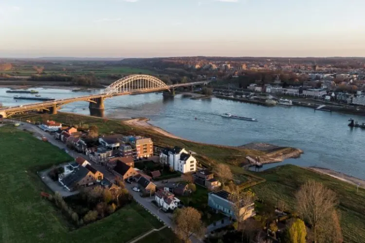 Aerial drone footage of Nijmegen