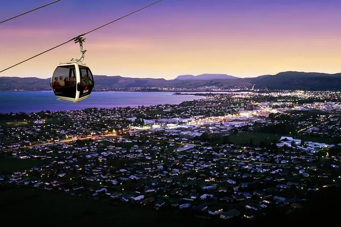 visitors on a cable car tour in auckland