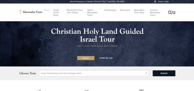 Christian Holy Land Guided Israel Tour Homepage