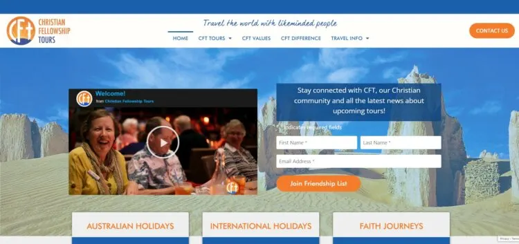 Christian Travel Fellowship Homepage