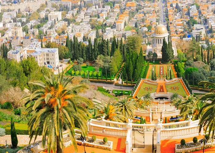 colorful infrastructures and greeneries in haifa