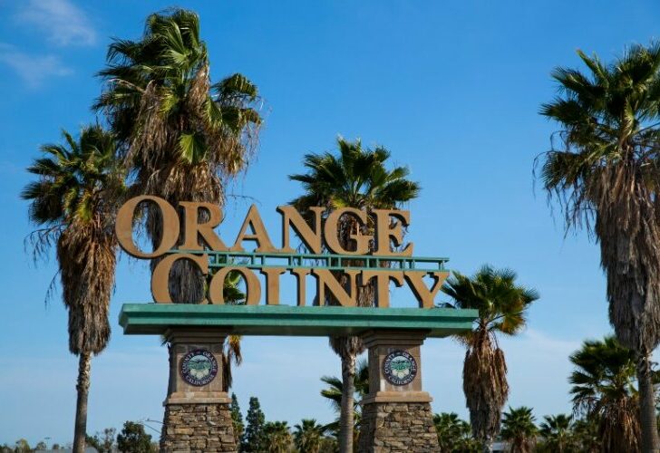 Orange County California Welcome SIgn