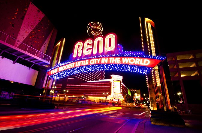 neon lights at the city of reno