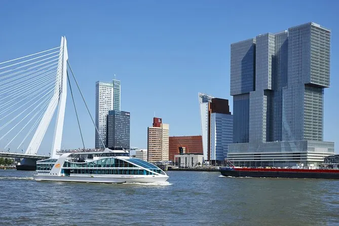fast craft crossing the Rotterdamshaven harbor