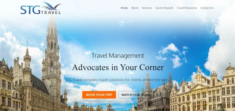 STG Travel Inc Homepage