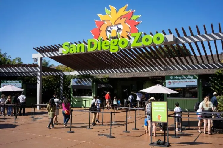 The entrance to the San Diego Zoo 