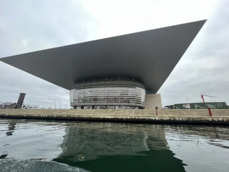 Front view of the Opera House in Copenhagen
