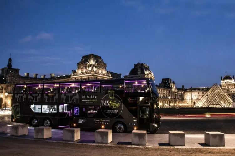 Paris Bus Toqué Tour at night