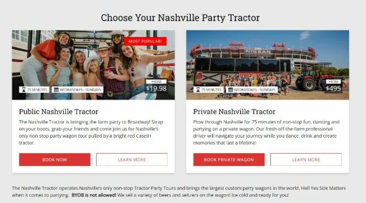 The Nashville Tractor Tours
