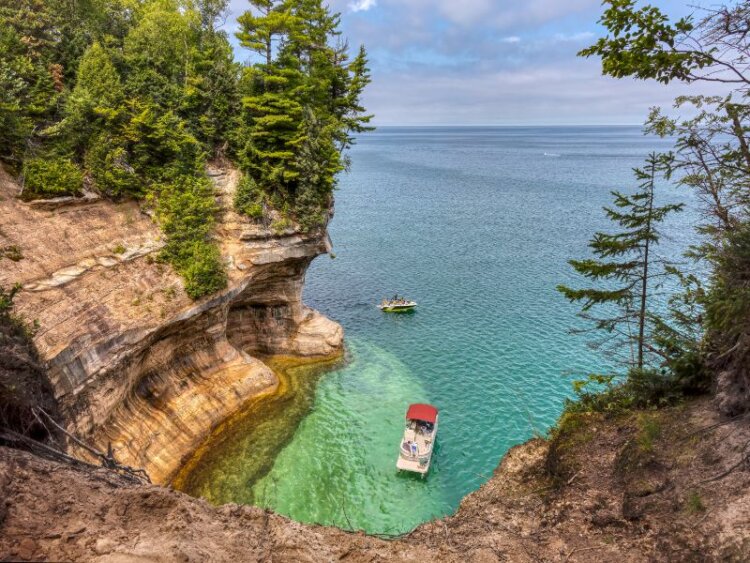 Lake Superior in Michigan, USA