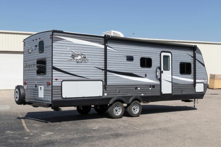 Fifth Wheel Trailer parked