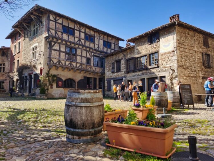 Medieval village of Perouges, center of France
