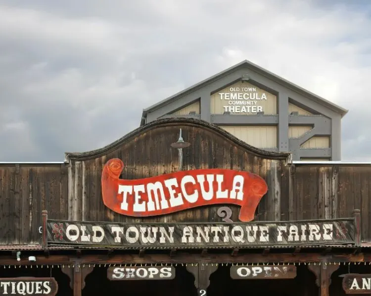 Temecula Old Town Antique Faire store and community theater