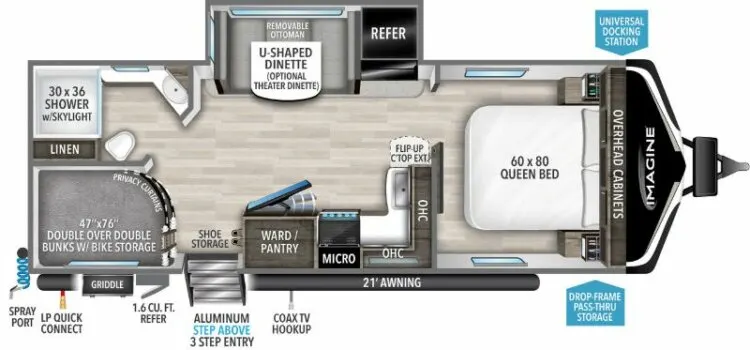 Trailer floorplan and specifications