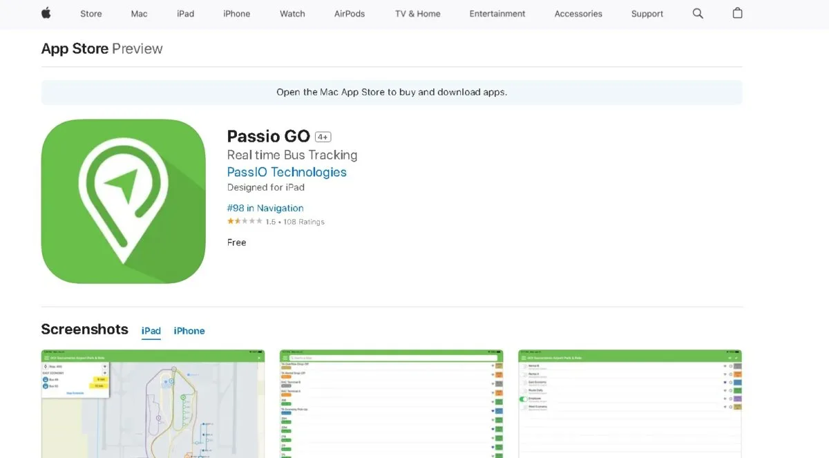 Passio GO app in App Store