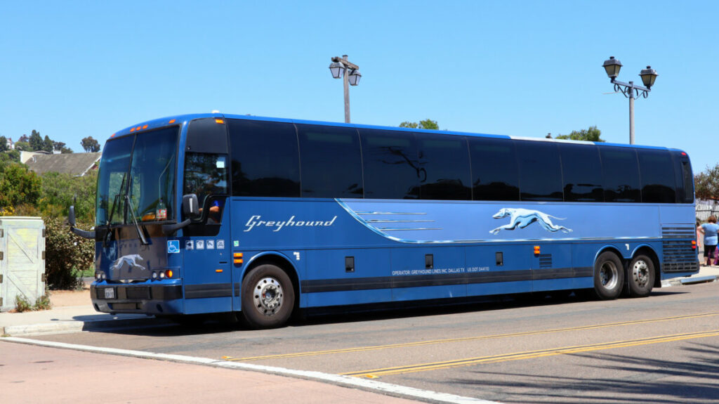Greyhound Bus in San Diego, California