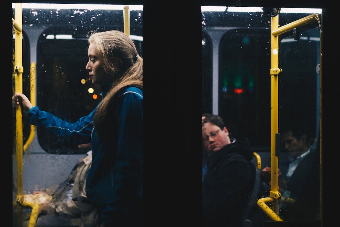 People in a bus