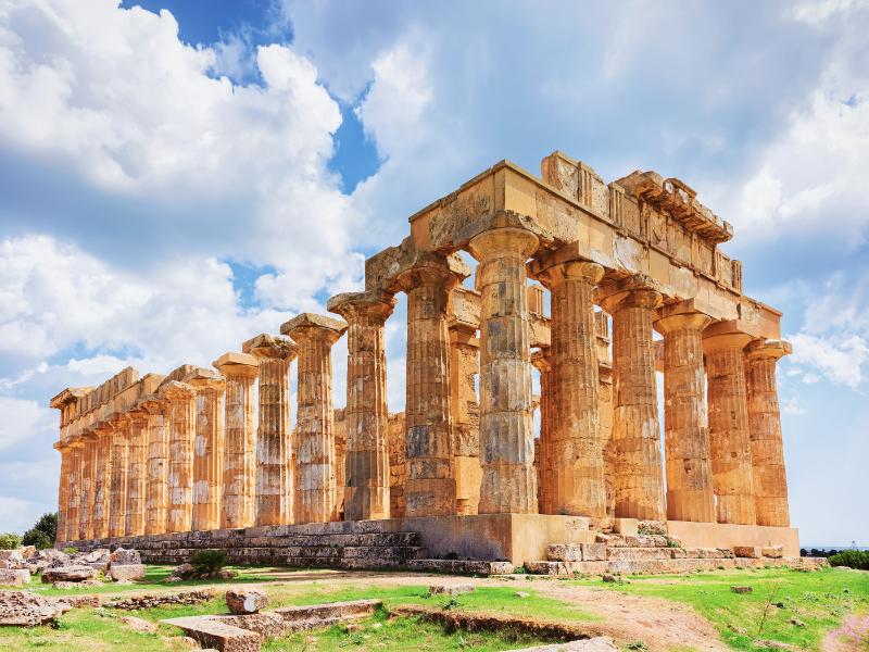 Temple of Hera in Selinunte at Sicily