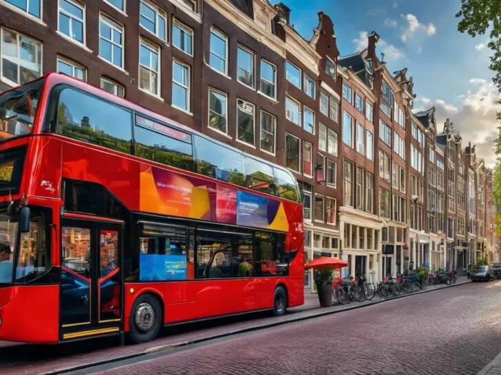 Are there double decker buses in Amsterdam