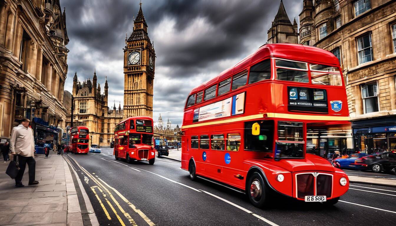 Are there double decker buses in London?
