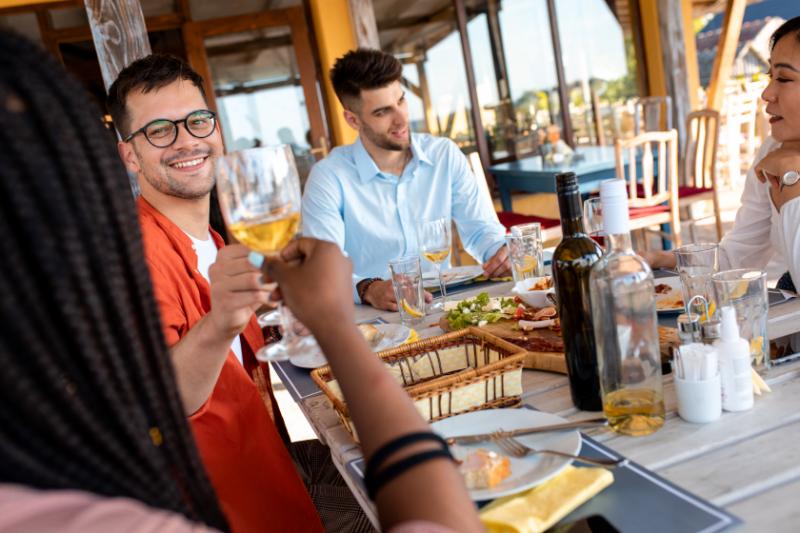 Friends on a cruise
