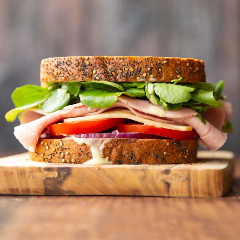 Ham sandwhich  meal