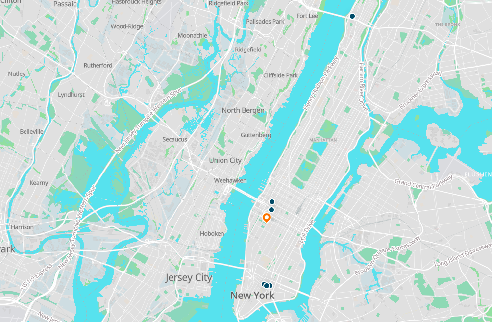New York bus route map