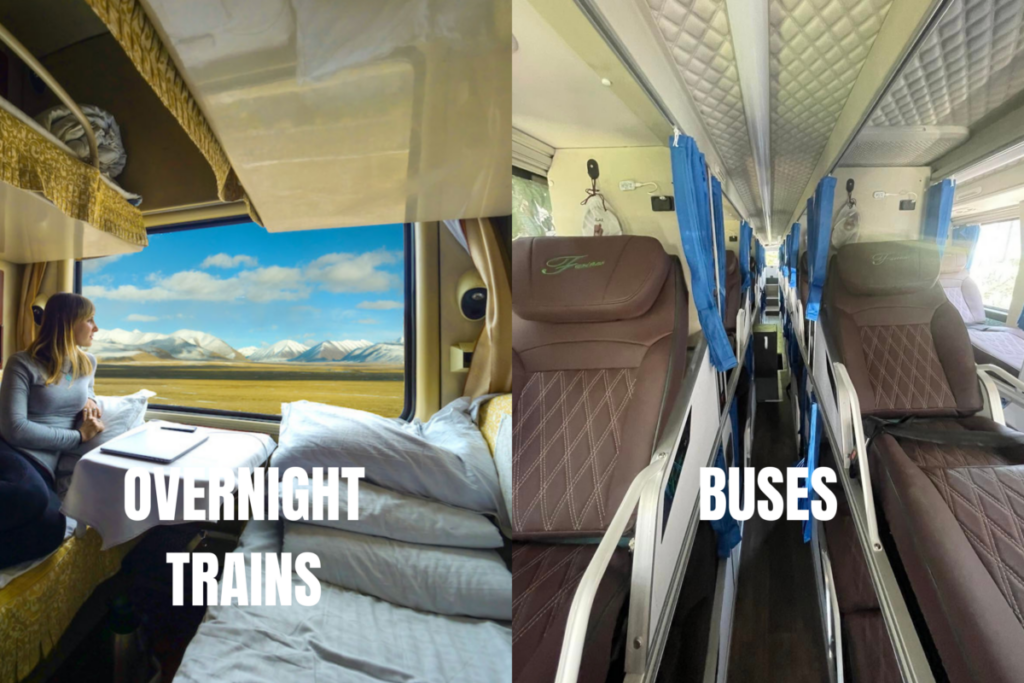 Overnight Trains Versus Buses