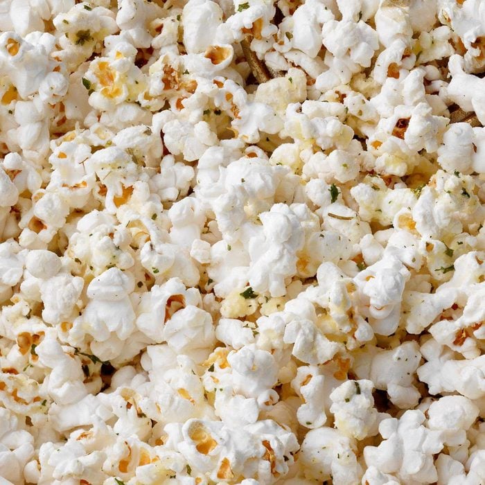 White popcorn with parmesan