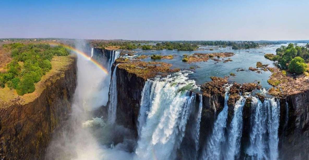 Rainbow over victoria falls