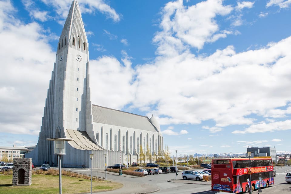 City Sightseeing hop-on hop-off bus tour of Reykjavik